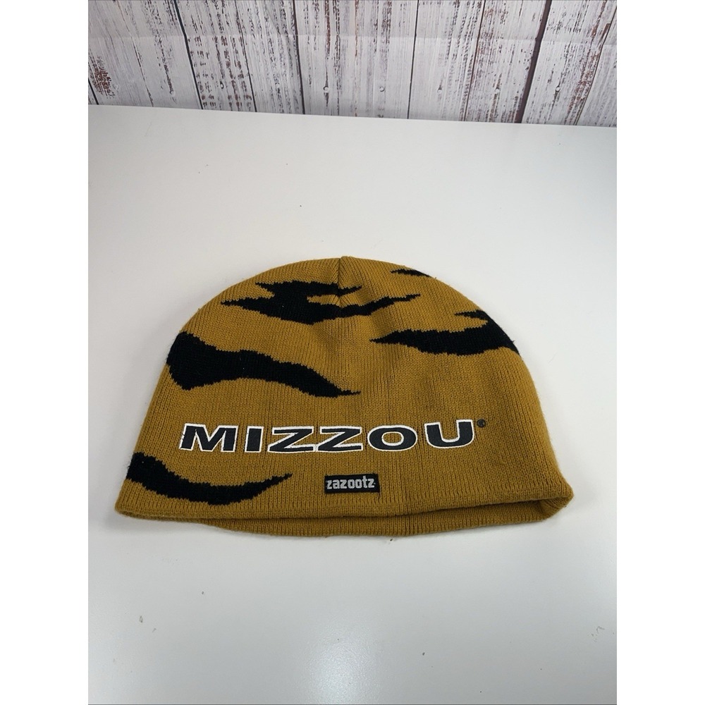 Mascot Wear by Zazoots Mizzou stocking cap hat TIGER Face Missouri University